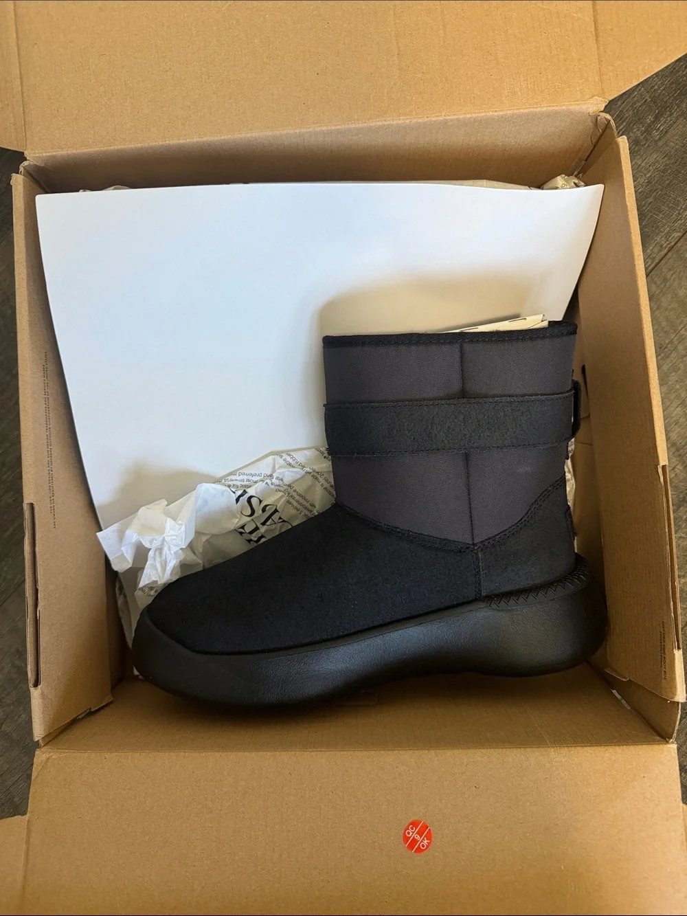 UGG CLASSIC S BLACK BOOTS - MEN'S